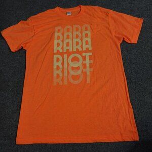 Ra Ra Riot T-shirt Large Orange American Apparel